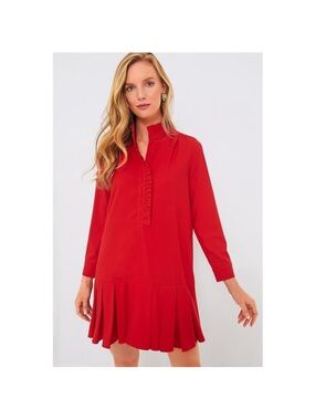 TUCKERNUCK Red Crepe Tate Dress Size XS NWT Retail $168 Tuckernuck